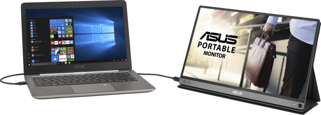 Монитор ASUS ZenScreen MB16ACM 15.6" FHD (1920x1080), USB Type-C, IPS, Преносим
