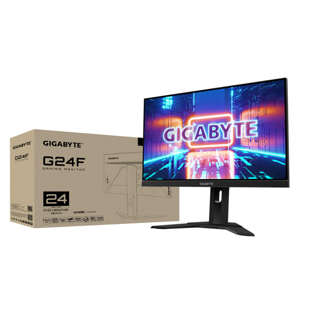 Геймърски Монитор Gigabyte G24F-EK, 23.8 Inch, SS IPS FHD, 165Hz, 1ms