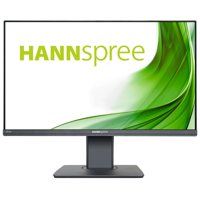 Монитор HANNSPREE HP248WJB, 23.8 inch, Wide, Full HD, 5 mpix вградена камера, D-Sub, HDMI, DP, Черен
