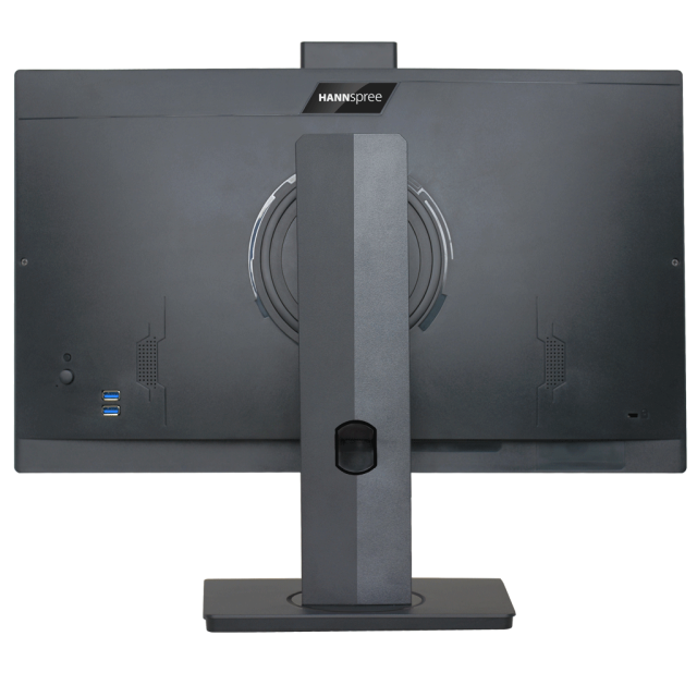 Монитор HANNSPREE HP248WJB, 23.8 inch, Wide, Full HD, 5 mpix вградена камера, D-Sub, HDMI, DP, Черен