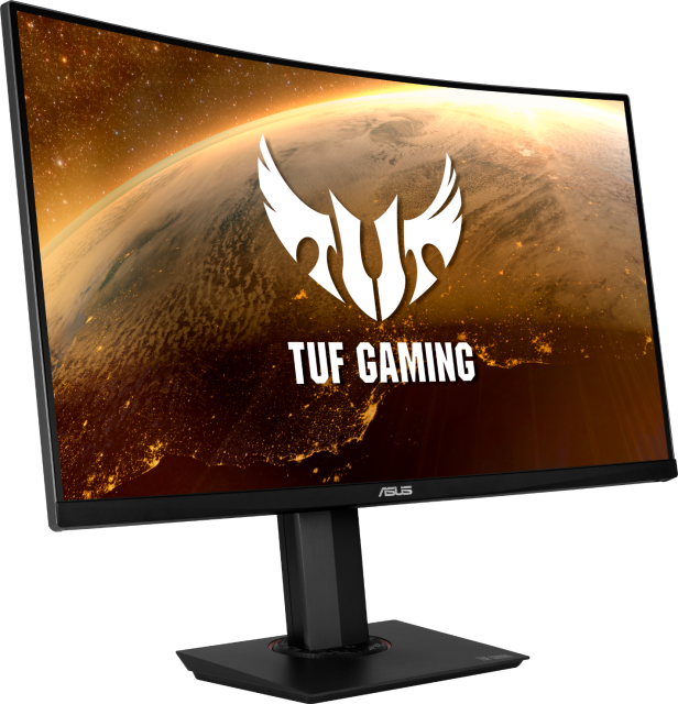 Монитор ASUS TUF Gaming VG32VQR, 31.5" WQHD (2560x1440), Curved HDR, 165Hz, Extreme Low Motion Blur, 1ms, Freesync Premium, DisplayHDR 400, WCG