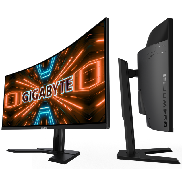 Геймърски Монитор Gigabyte G34WQC-A-EK, 34" VA 4K, Curved 1500R, HDR, 144Hz, 1ms