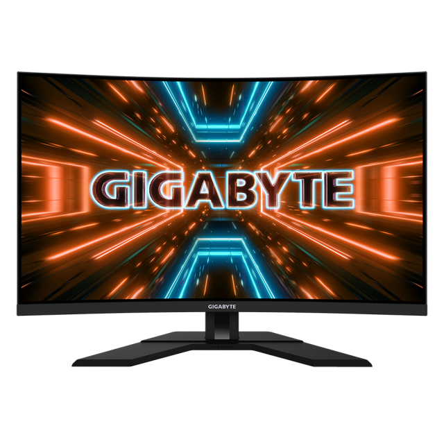 Монитор Gigabyte M32QC-EK, 31.5" (80.01 cm) VA 1500R, 165Hz, QHD, 1ms, 350 cd/m2, HDMI, DP, USB