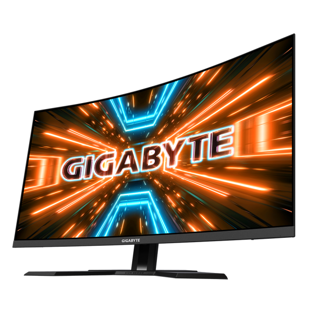 Монитор Gigabyte M32QC-EK, 31.5" (80.01 cm) VA 1500R, 165Hz, QHD, 1ms, 350 cd/m2, HDMI, DP, USB