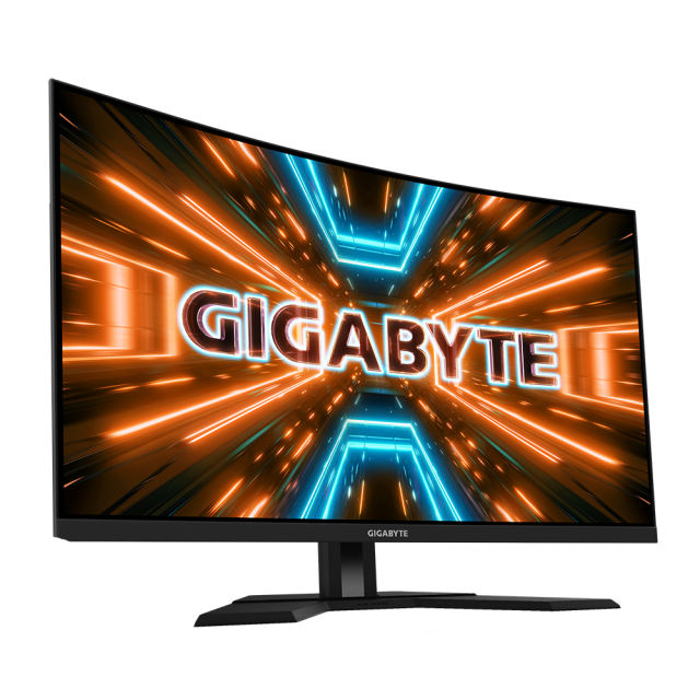 Монитор Gigabyte M32QC-EK, 31.5" (80.01 cm) VA 1500R, 165Hz, QHD, 1ms, 350 cd/m2, HDMI, DP, USB