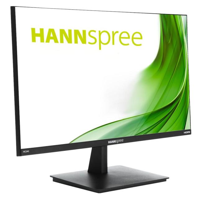 Монитор HANNSPREE HC240PFB, HS-IPS, Wide, 23.8 inch, D-Sub, HDMI, DP, Черен