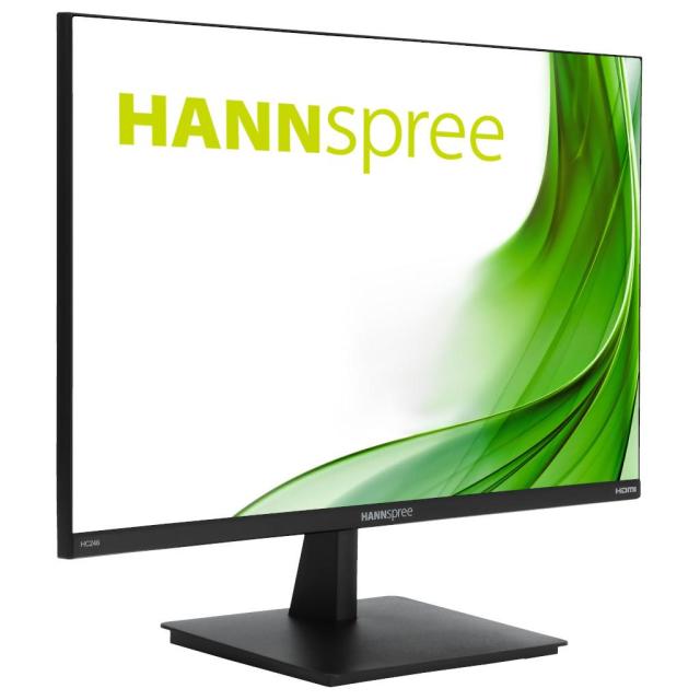 Монитор HANNSPREE HC246PFB, WUXGA, Wide, 24 inch, D-Sub, HDMI, DP, Черен