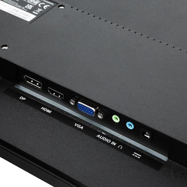 Монитор HANNSPREE HC 250 PFB, Full HD, Wide, 24.5 inch, D-Sub, HDMI, DP, Черен