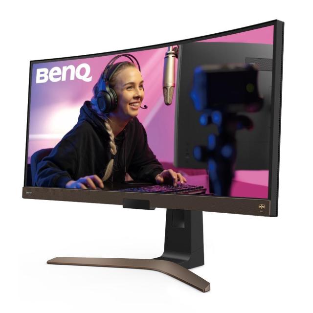 Монитор BenQ EW3880R, IPS, 37.5 inch, Wide, UW4K, 60Hz, HDMI, DisplayPort, Type-C, Извит, HDR10, Черен