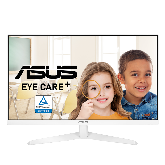 Монитор ASUS VY279HE-W, 27" FHD(1920x1080), IPS, 75Hz, IPS, 1ms, Blue Light Filter, Flicker Free, HDMI, D-Sub