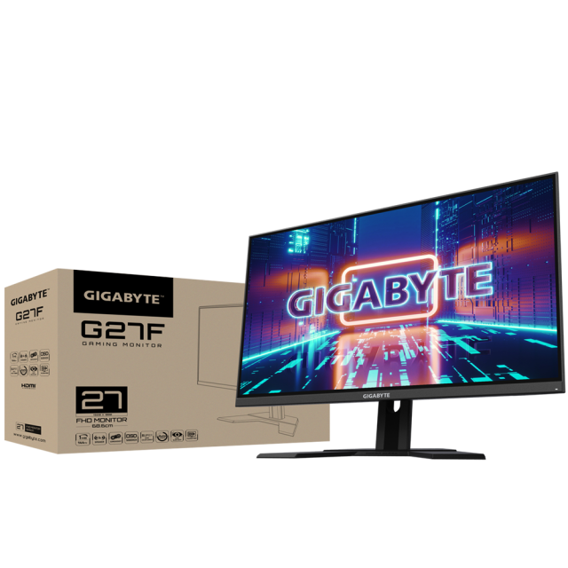 Геймърски Монитор Gigabyte G27F-EK, 27", SS IPS, 1920 x 1080 (FHD), 144Hz, 1ms