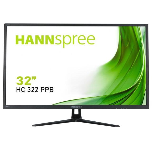 Монитор HANNSPREE HC322PPB, WQHD, Wide, 32 inch, Display Port, HDMI, VGA, Черен