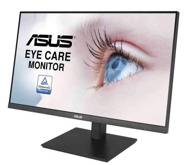 Монитор ASUS VA27DQSB Eye Care 27", FHD, IPS, 75Hz, Frameless, Adaptive-Sync, DisplayPort, HDMI, Low Blue Light, Flicker Free, Wall Mountable