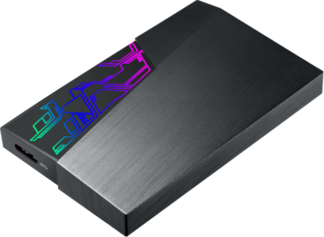 Външен хард диск ASUS FX Automatic Backup, Aura Sync RGB 1TB 2.5", USB 3.1