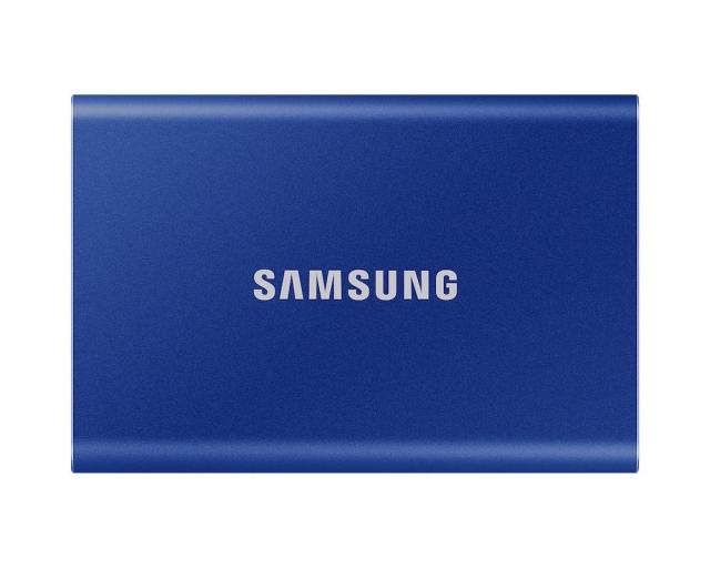 Външен SSD Samsung T7 Indigo Blue SSD 1000GB USB-C, Син PC1T0H-WW