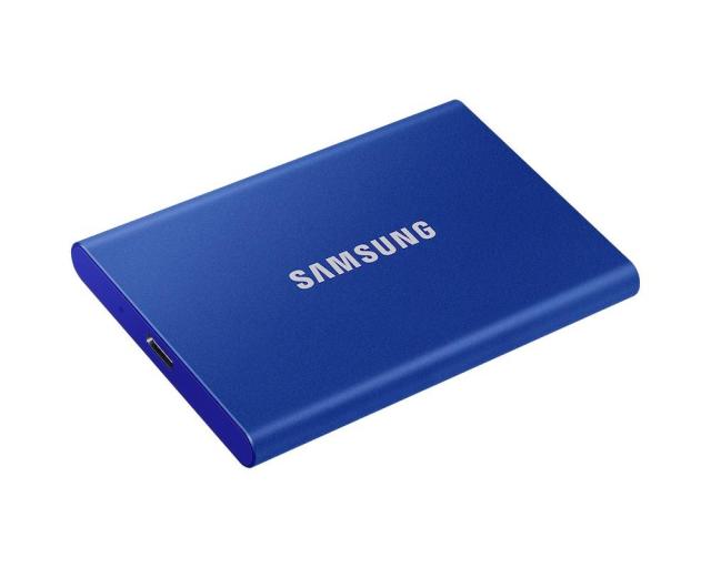 Външен SSD Samsung T7 Indigo Blue SSD 1000GB USB-C, Син PC1T0H-WW