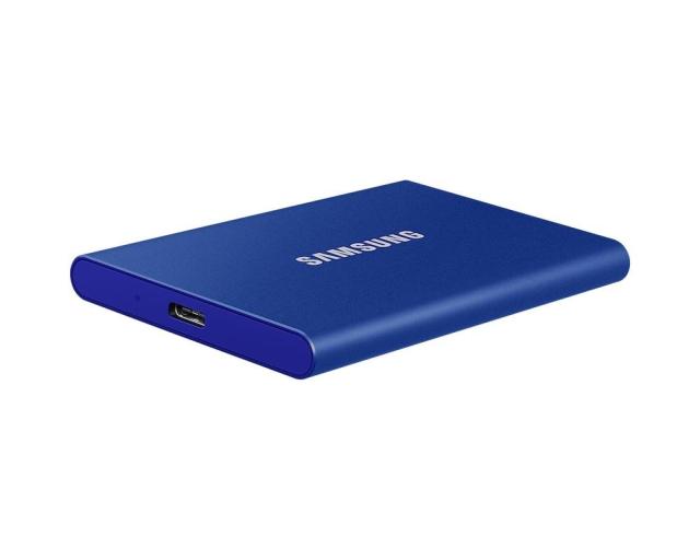 Външен SSD Samsung T7 Indigo Blue SSD 1000GB USB-C, Син PC1T0H-WW