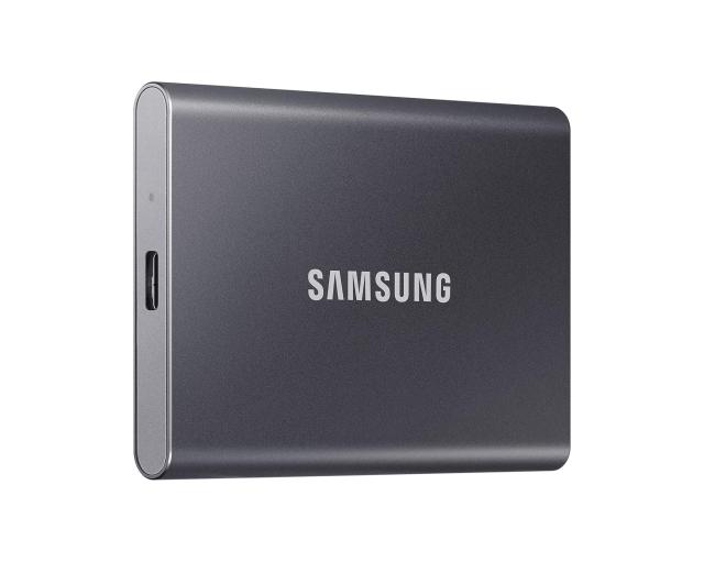 Външен SSD Samsung T7 Titan Grey SSD 1000GB USB-C, Сив, PC1T0T-WW