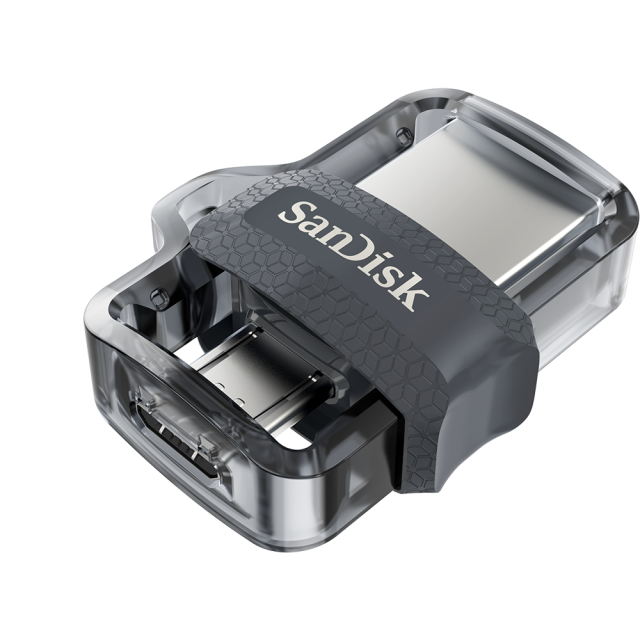 USB памет SanDisk Ultra Dual Drive 32GB, OTG, USB 3.0/Micro USB, Черен