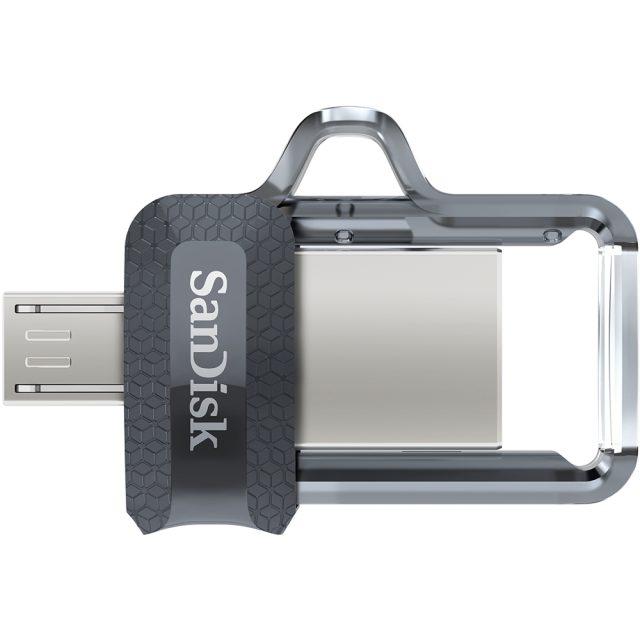 USB памет SanDisk Ultra Dual Drive 32GB, OTG, USB 3.0/Micro USB, Черен