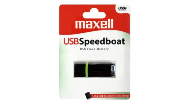 USB памет MAXELL Speedboat 16GB, USB 2.0, Черен