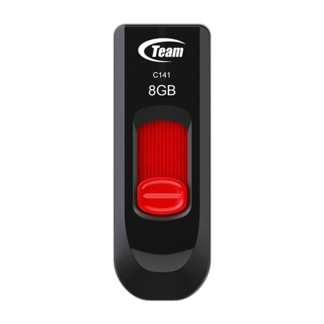 Памет USB Team Group Elite C141, 8GB, USB 2.0, Червен