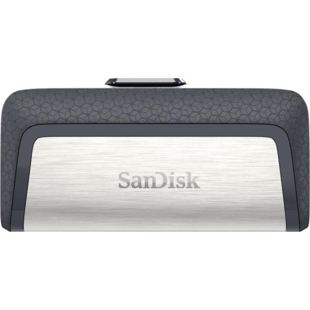 USB памет SanDisk Ultra Dual Drive 128GB, USB 3.0/ Type-C, Черно-сива