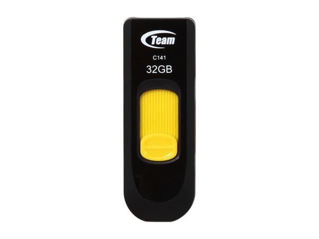 Памет USB Team Group Elite C141, 32GB, USB 2.0, Жълт