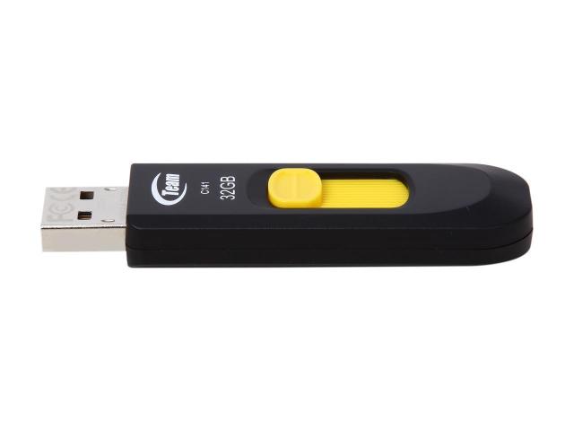 Памет USB Team Group Elite C141, 32GB, USB 2.0, Жълт