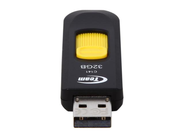 Памет USB Team Group Elite C141, 32GB, USB 2.0, Жълт