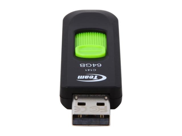 Памет USB Team Group Elite C141, 64GB, USB 2.0, Зелен