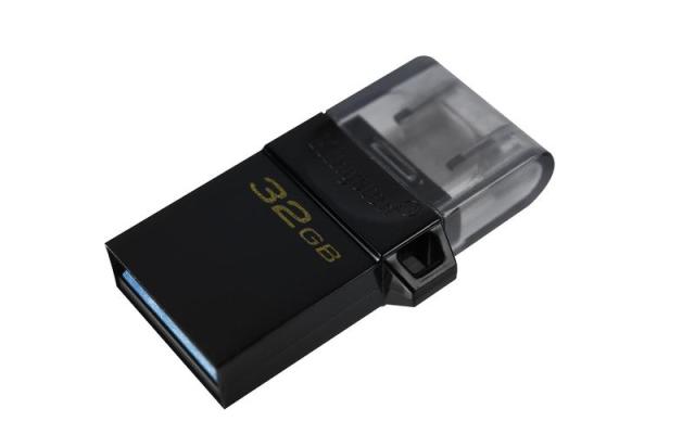USB памет KINGSTON DataTraveler MicroDuo3 G2 128GB, OTG USB 3.2/micro USB, Черен