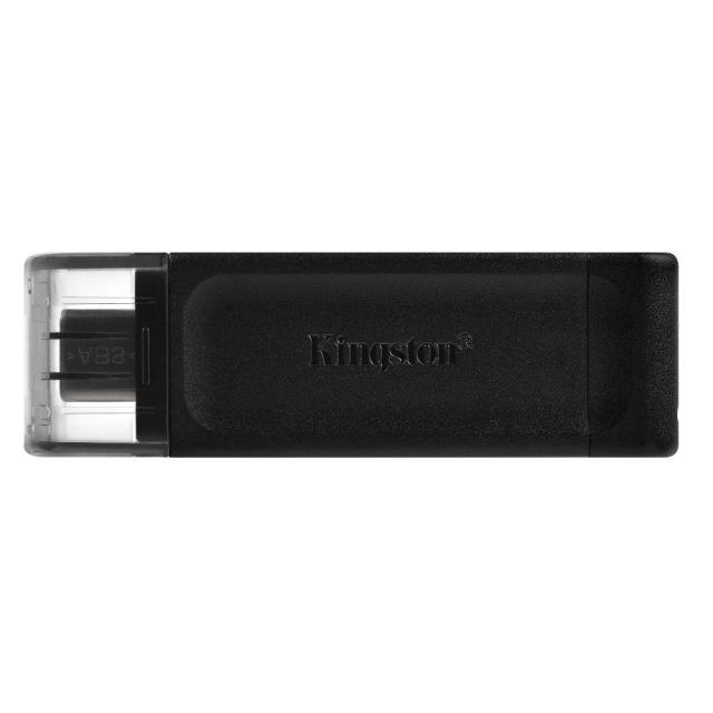 USB памет KINGSTON DataTraveler 70, 64GB, USB Type-C 3.2 Gen 1, Черна