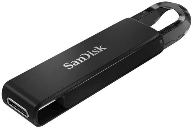 USB памет SanDisk Ultra, 32GB, USB 3.1 Type-C, Черен