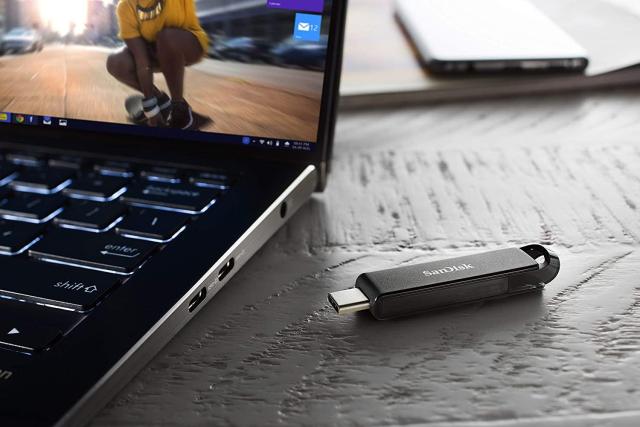 Памет USB SanDisk Ultra, USB-C, 256GB, Черен