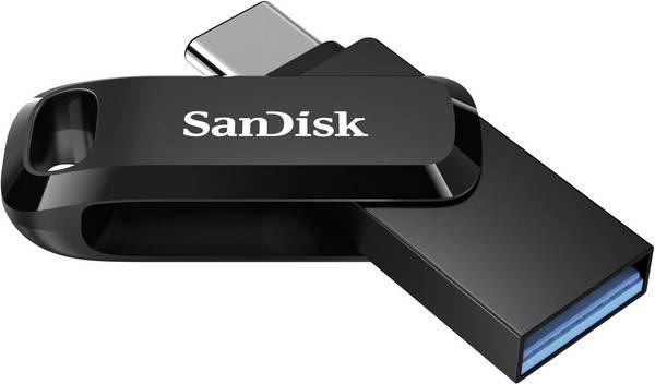 USB памет SanDisk Ultra Dual Drive Go, 64 GB, USB 3.2 1st Gen (USB 3.0), Черен