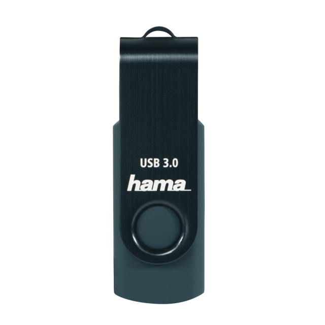 USB памет HAMA Rotate, 128GB, USB 3.0 90 MB/s, Петролно синьо