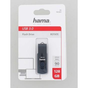 USB памет HAMA Rotate, 128GB, USB 3.0 90 MB/s, Петролно синьо