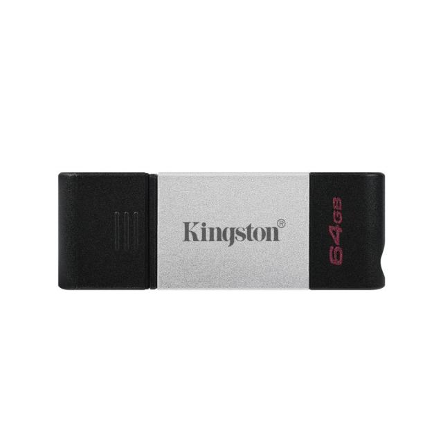 USB памет KINGSTON DataTraveler 80, 64GB, USB-C 3.2 Gen 1, Черна