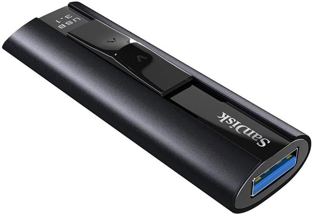 USB памет SanDisk Extreme PRO 256GB Solid State Flash Drive, USB 3.1, Черен