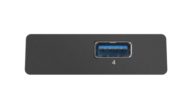 USB хъб D-Link DUB-1340/E, 4 x USB 3.0, с захранване, Черен