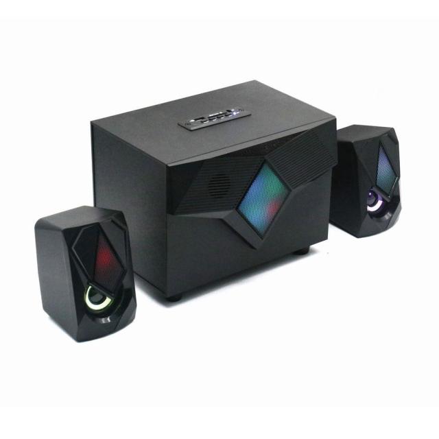 Колони Ewent EW3526, 2.1, FM Radio, USB, SD, AUX, Bluetooth, Черна