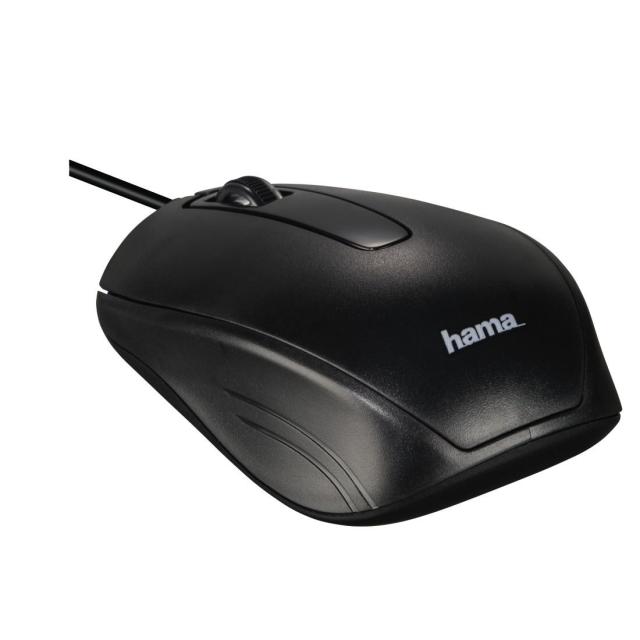 Комплект клавиатура и мишка HAMA Cortino, USB, с кабел, черен