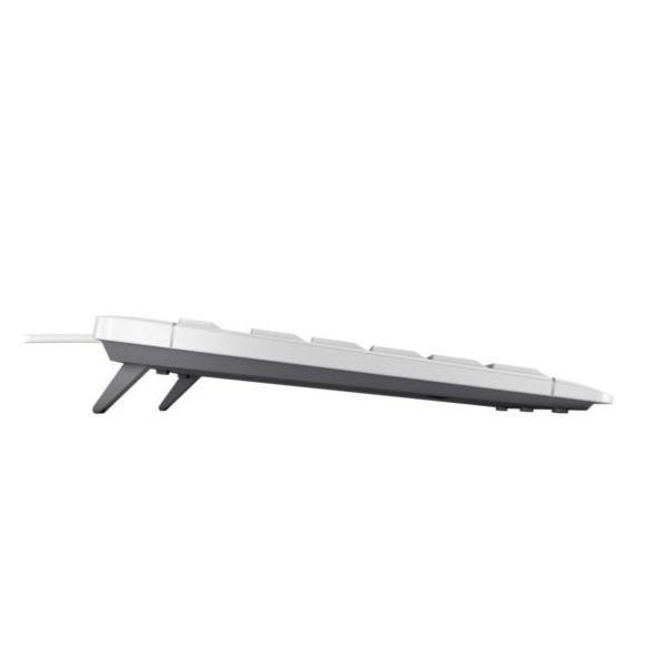 Клавиатура CHERRY STREAM, TKL, SX технология, Светло Сив