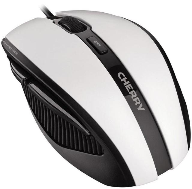 Mишка CHERRY MC 3000, ергономична Бял