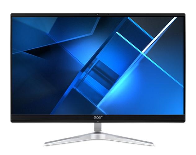 Настолен компютър - всичко в едно Acer Veriton EZ2740G, 23.8" FHD AiO, Core i5-1135G7 (up to 4.20GHz, 8MB), 8GB DDR4 (up to 32GB), 512GB SSD, no DVD, Intel Iris Xe Graphics, HDMI, 2xUSB 3.2, USB 2.0, Card Reader, RJ-45, Cam., KBD& Mouse USB, Tilt, NO