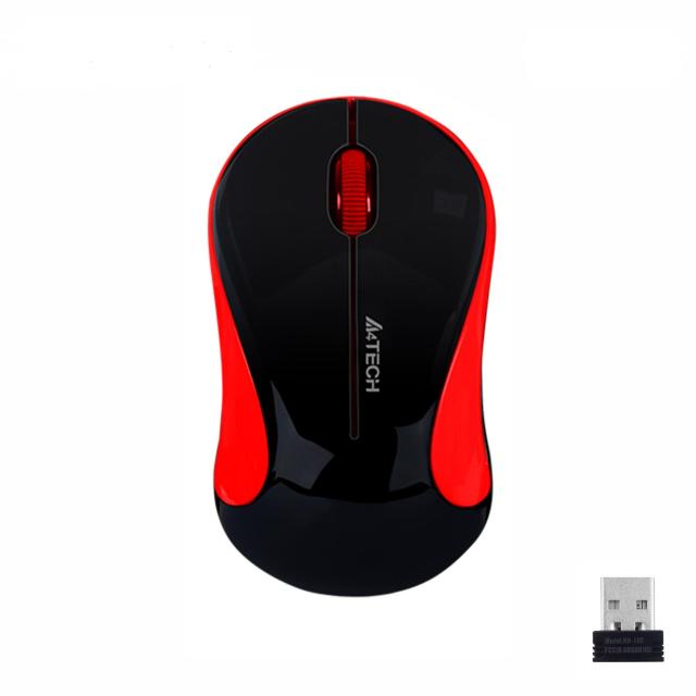 Mишка A4tech G3-270N-4 V-Track, оптична, 1000 dpi, USB, Черен/Червен