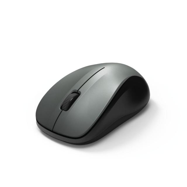 Мишка HAMA MW-300, 3 бутона, Wireless 2.4 GHz, Сив/Черен