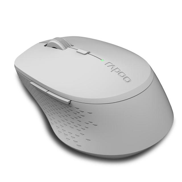 Безжична оптична мишка RAPOO M300 Silent, Bluetooth, Multi-mode, безшумна, Сив