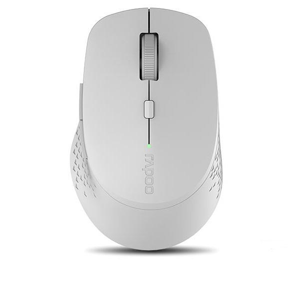 Безжична оптична мишка RAPOO M300 Silent, Bluetooth, Multi-mode, безшумна, Сив